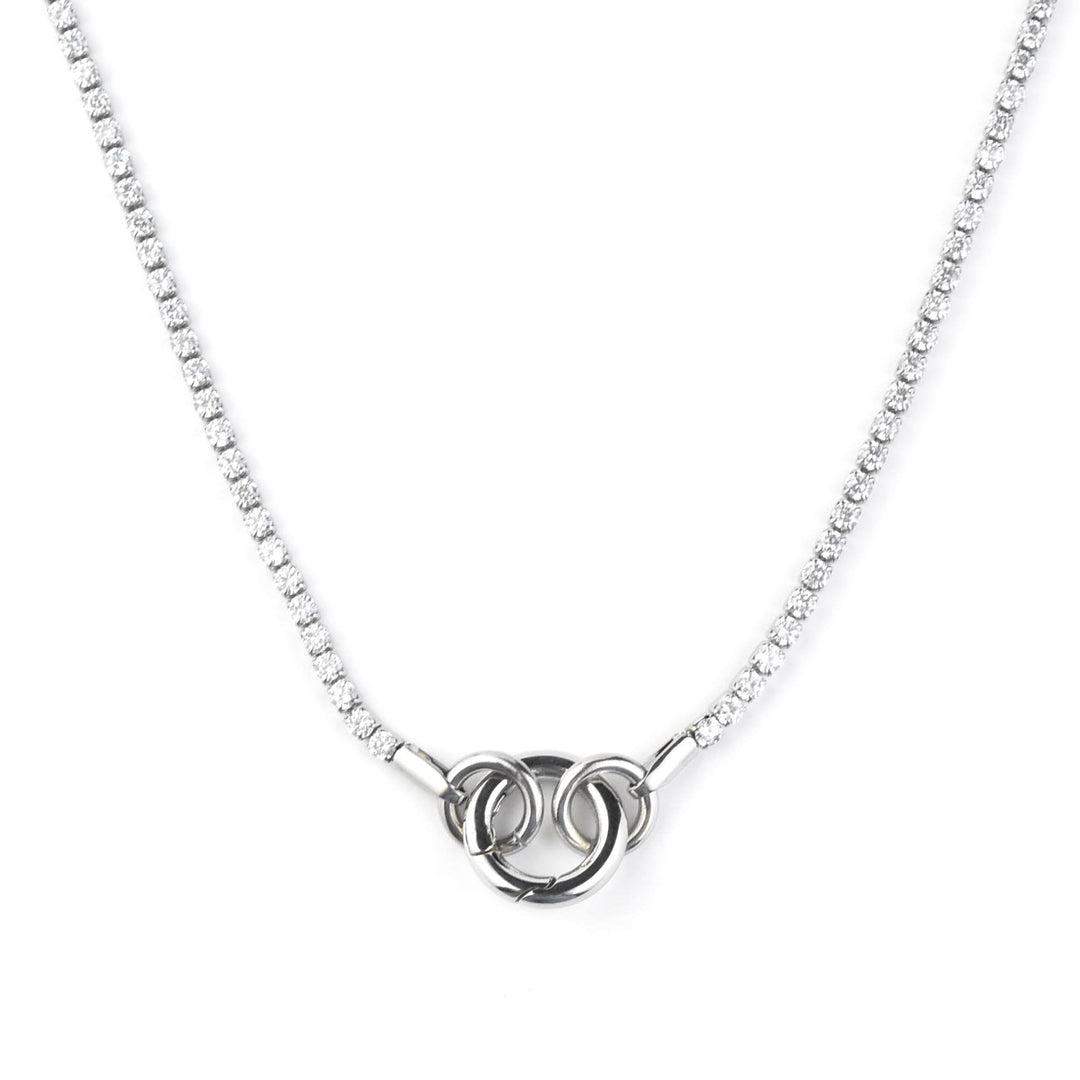 Micro Tennis Necklace 18" - Goldmakers Fine Jewelry