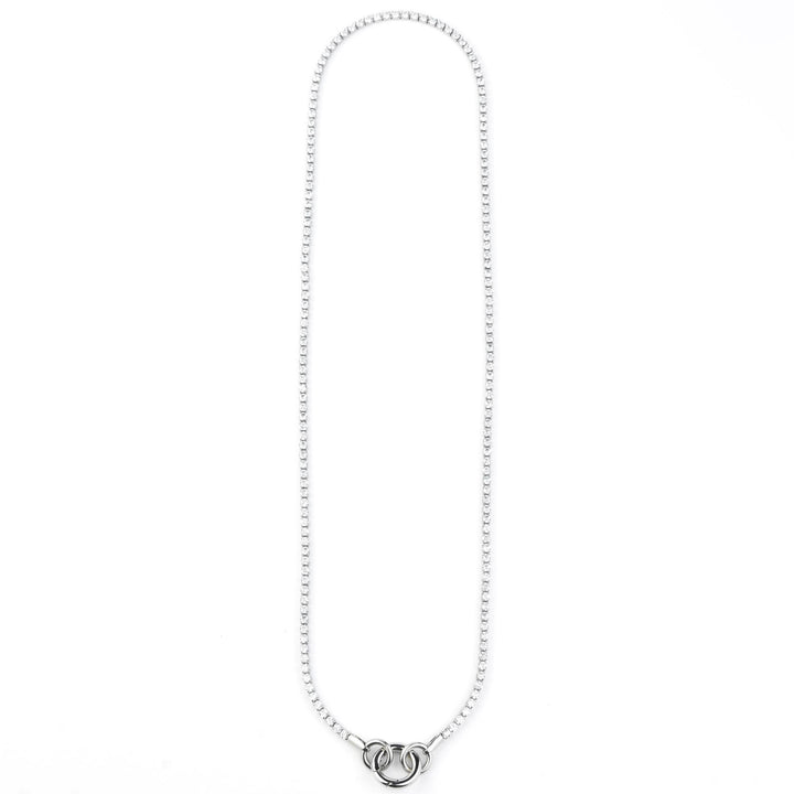 Micro Tennis Necklace 18" - Goldmakers Fine Jewelry