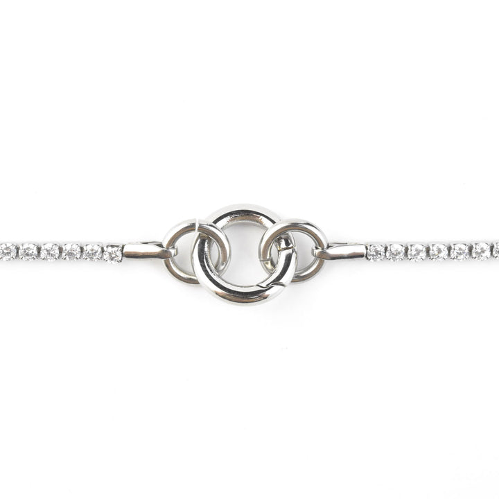 Micro Tennis Necklace 18" - Goldmakers Fine Jewelry