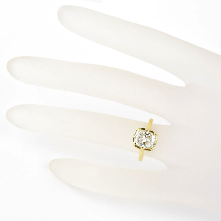 The Emmalee: Cushion-Cut Diamond Engagement Ring in 18K