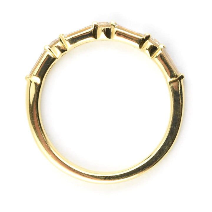 Baguette Diamond Band in 18k Yellow Gold - Goldmakers Fine Jewelry