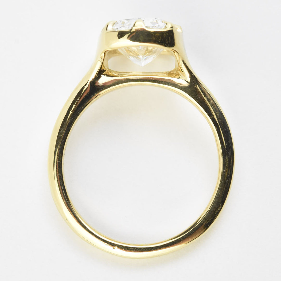 The Emmalee: Cushion-Cut Diamond Engagement Ring in 18K - Goldmakers Fine Jewelry