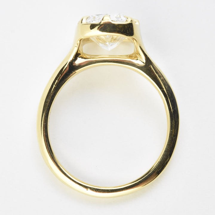The Emmalee: Cushion-Cut Diamond Engagement Ring in 18K - Goldmakers Fine Jewelry