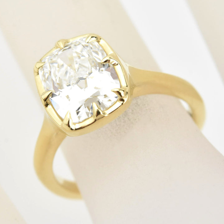 The Emmalee: Cushion-Cut Diamond Engagement Ring in 18K - Goldmakers Fine Jewelry