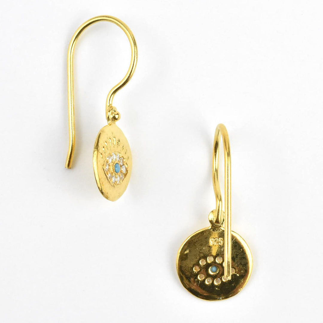 Evil Eye Drop Earrings - Goldmakers Fine Jewelry