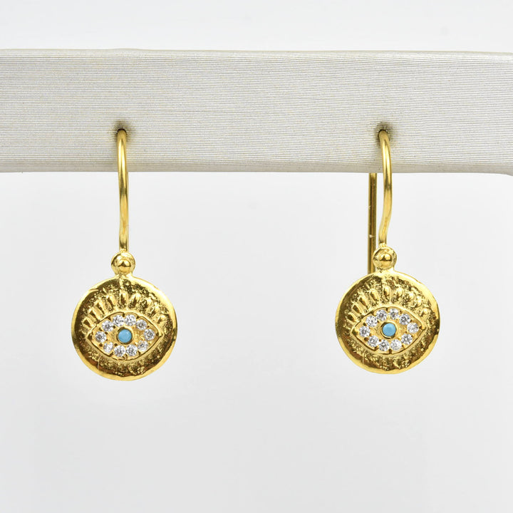 Evil Eye Drop Earrings - Goldmakers Fine Jewelry