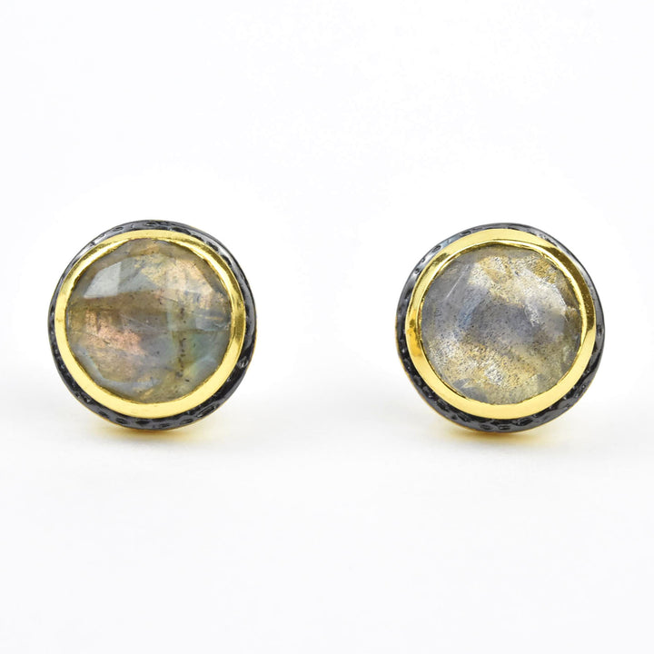 Labradorite Post Earrings - Goldmakers Fine Jewelry