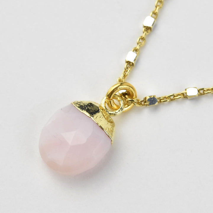 Pink Opal Necklace - Goldmakers Fine Jewelry