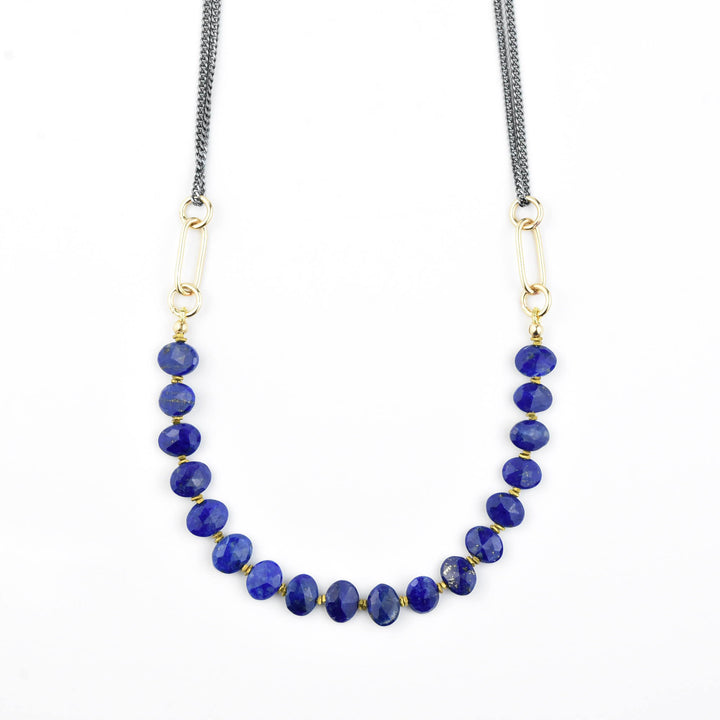 Abacus Necklace with Lapis