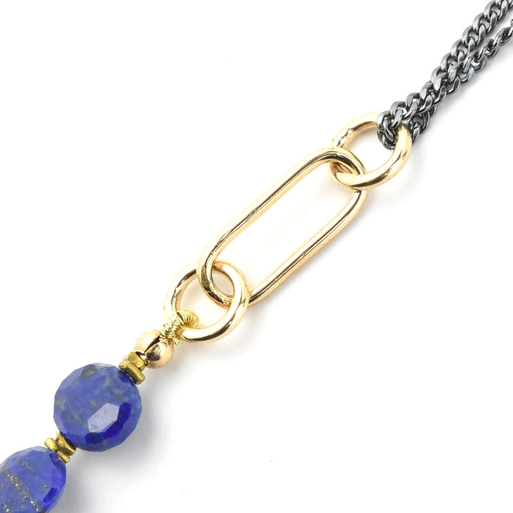 Abacus Necklace with Lapis