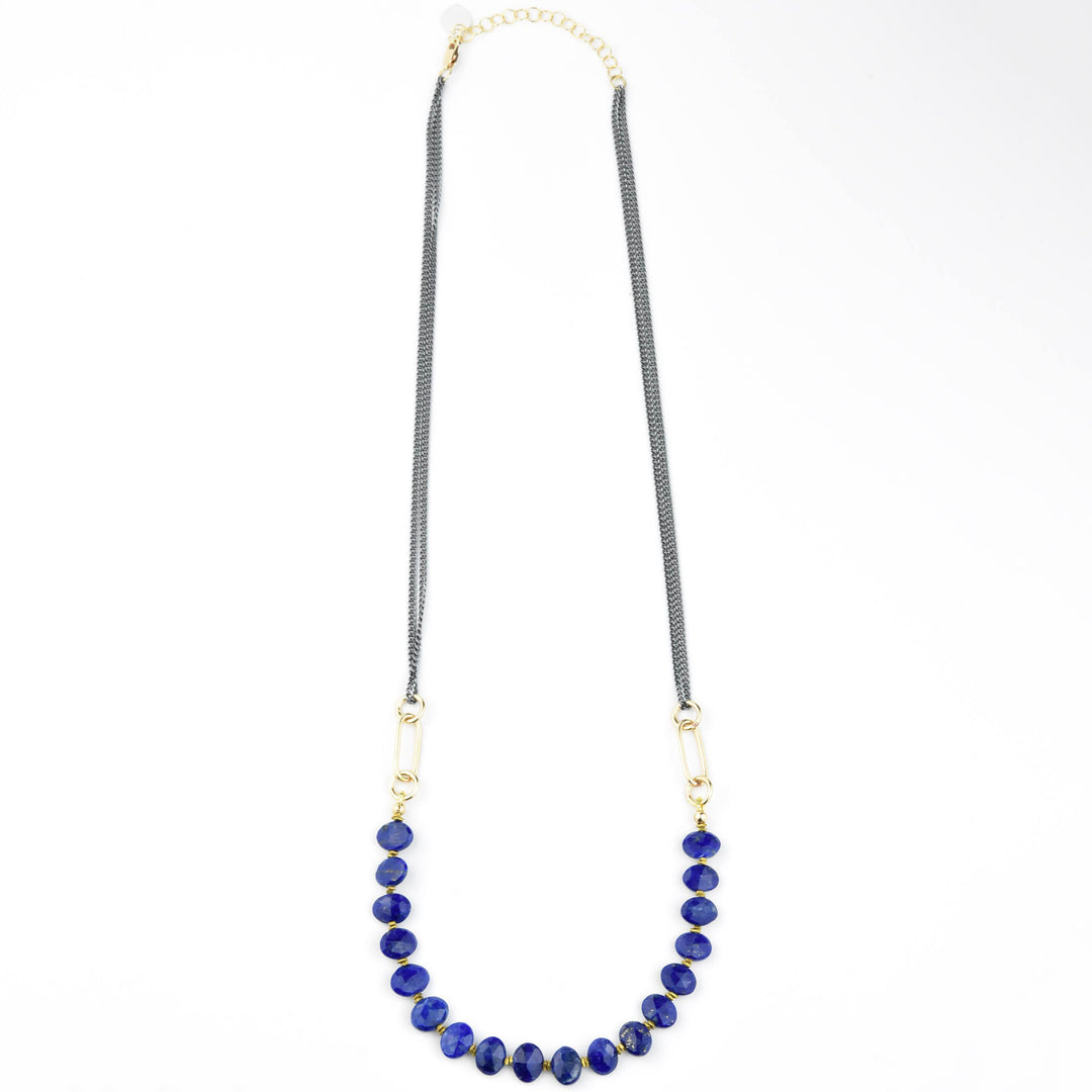 Abacus Necklace with Lapis