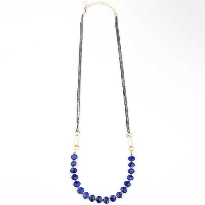 Abacus Necklace with Lapis