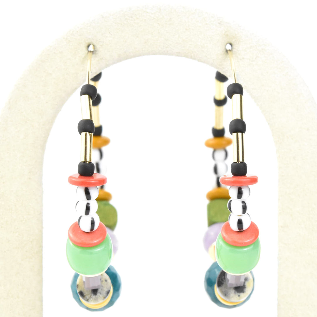 Abacus Beaded Hoops