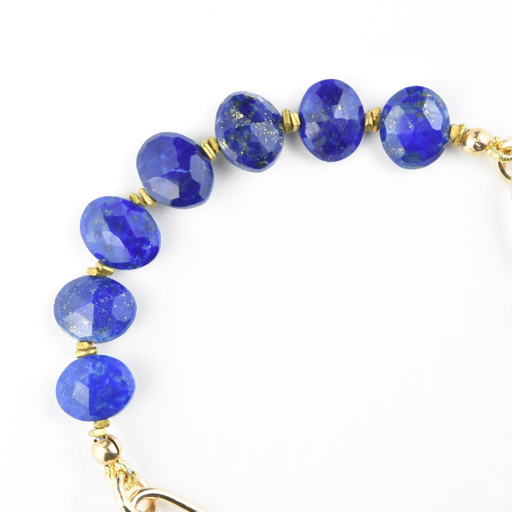 Abacus Bracelet with Lapis - Goldmakers Fine Jewelry