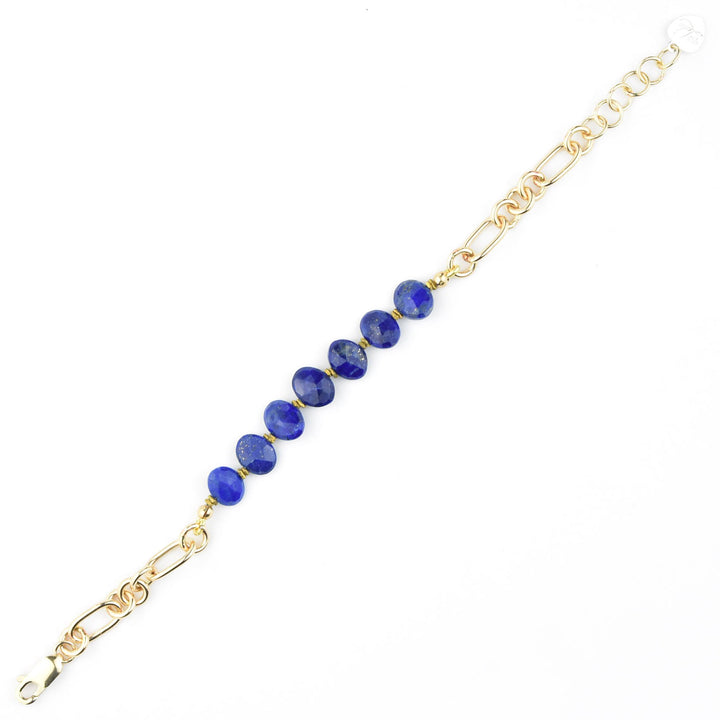 Abacus Bracelet with Lapis - Goldmakers Fine Jewelry