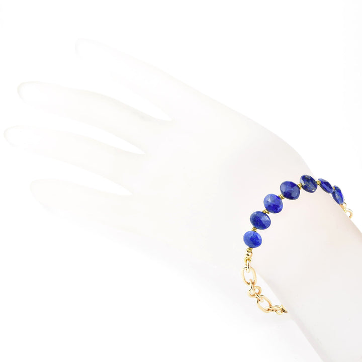 Abacus Bracelet with Lapis - Goldmakers Fine Jewelry