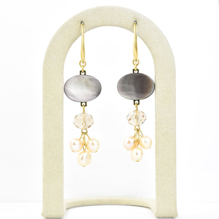 Abalone Cluster Earrings