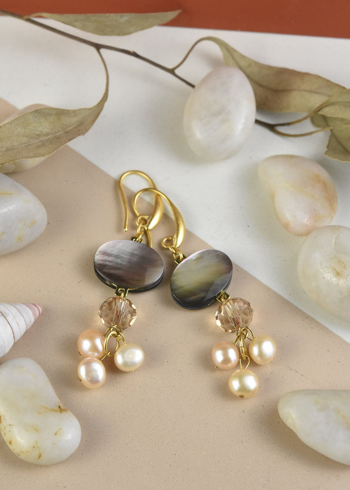 Abalone Cluster Earrings