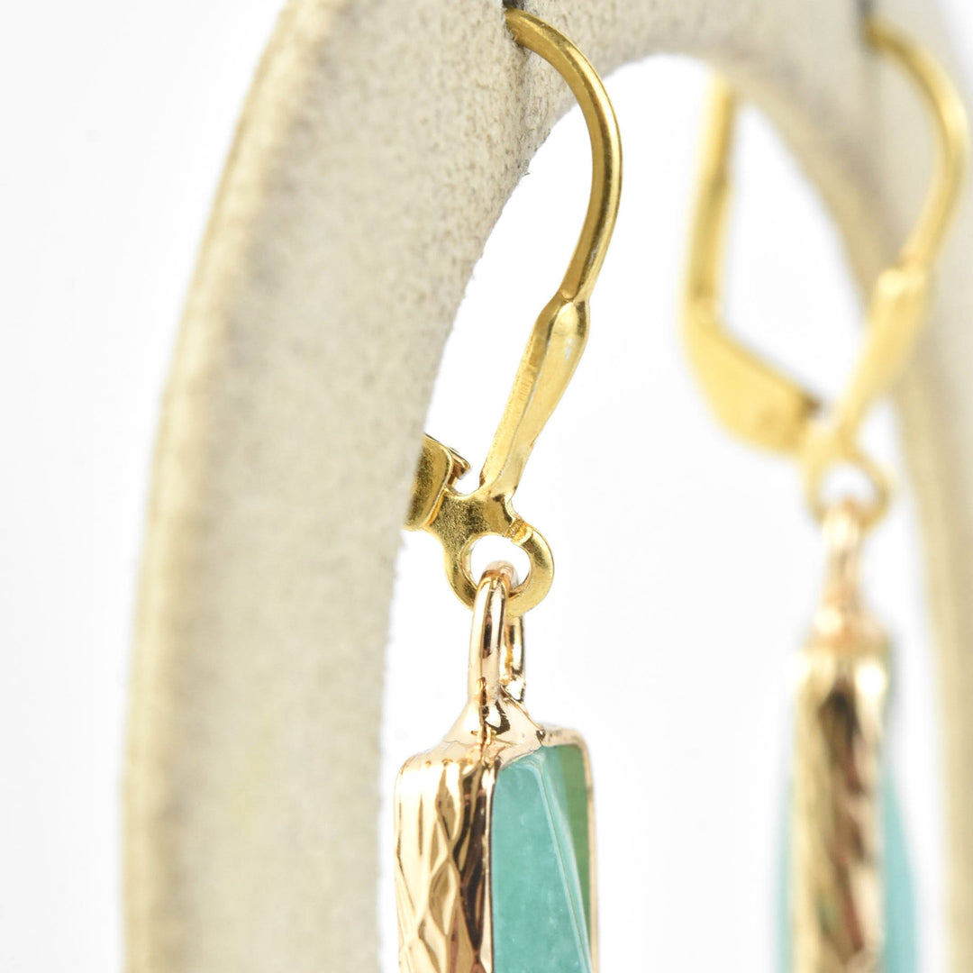 Amazonite Rectangle Earrings