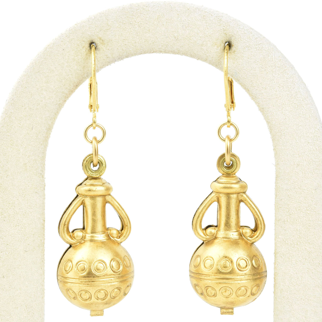 Amphoriskos Earrings - Goldmakers Fine Jewelry