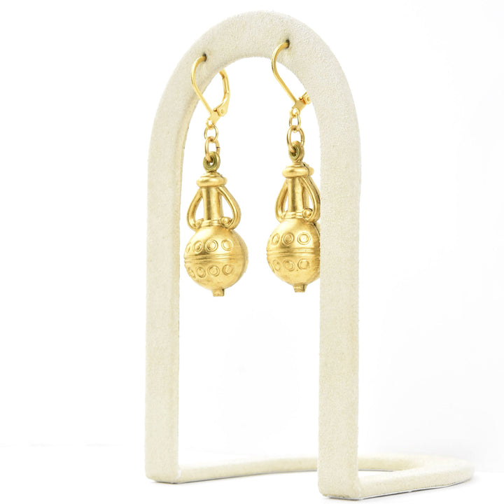 Amphoriskos Earrings - Goldmakers Fine Jewelry