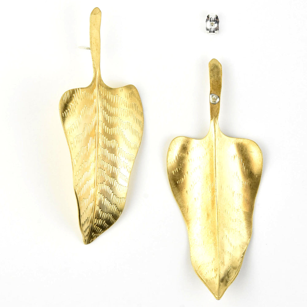 Anthurium Earrings - Goldmakers Fine Jewelry