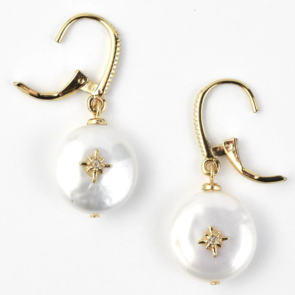 Aphrodite Pearl Earrings - Goldmakers Fine Jewelry