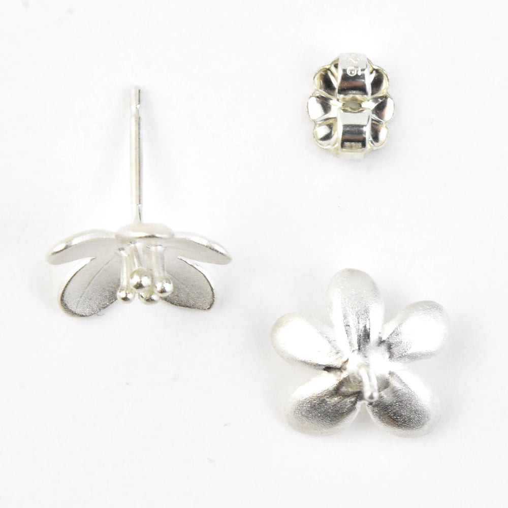 Mini Apple Blossom Post Earrings - Goldmakers Fine Jewelry