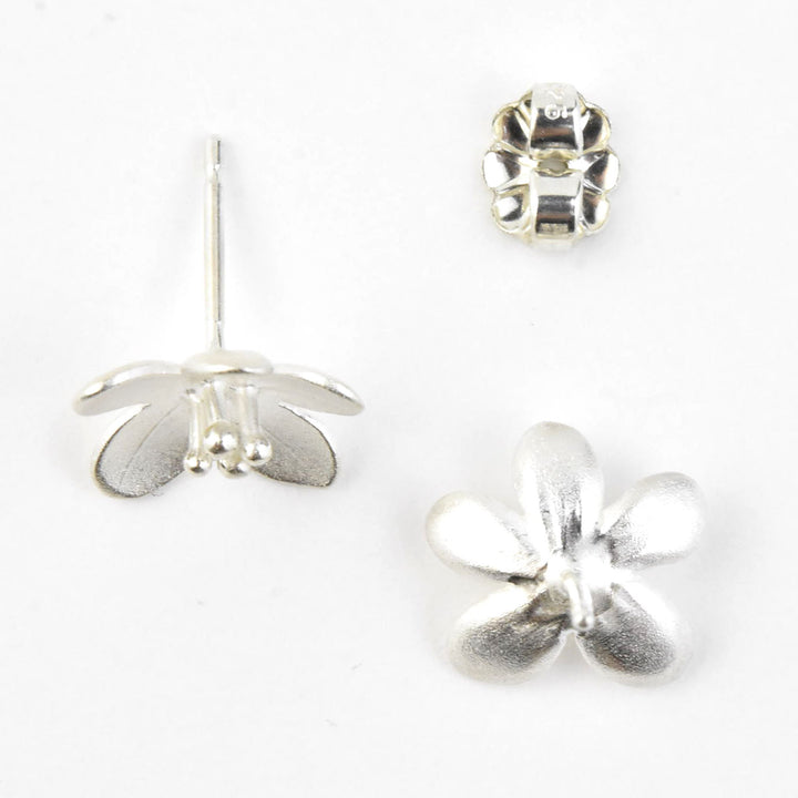 Mini Apple Blossom Post Earrings - Goldmakers Fine Jewelry