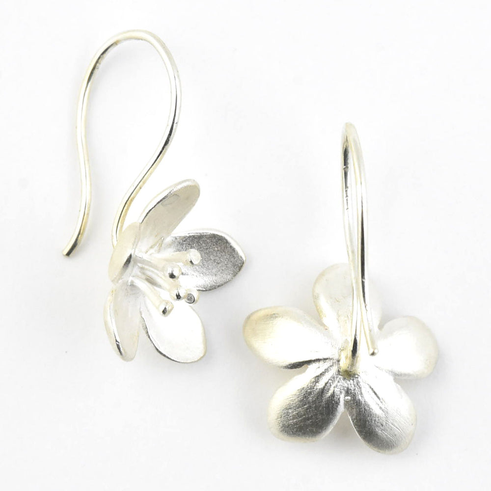 Apple Blossom Wire Drop Earrings - Goldmakers Fine Jewelry