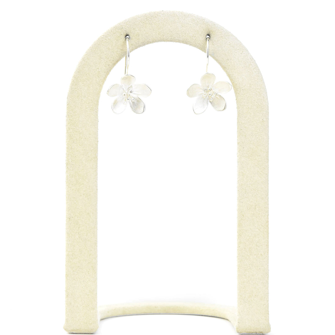Apple Blossom Wire Drop Earrings - Goldmakers Fine Jewelry