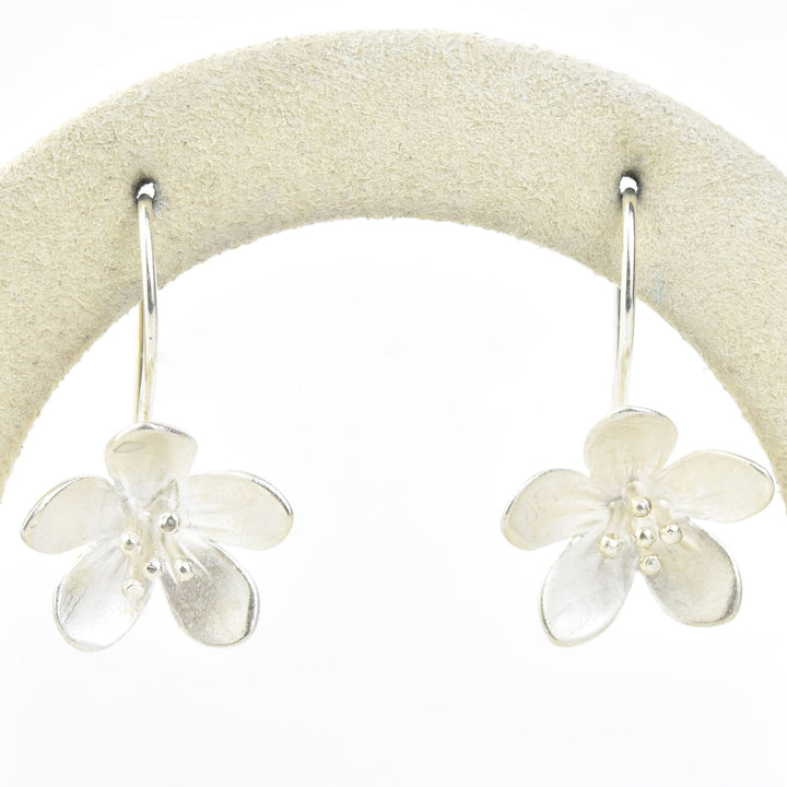 Apple Blossom Wire Drop Earrings - Goldmakers Fine Jewelry