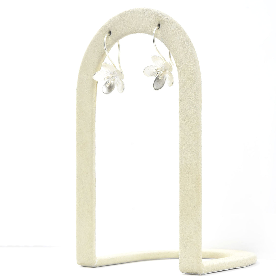 Apple Blossom Wire Drop Earrings - Goldmakers Fine Jewelry