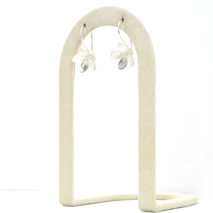 Apple Blossom Wire Drop Earrings - Goldmakers Fine Jewelry