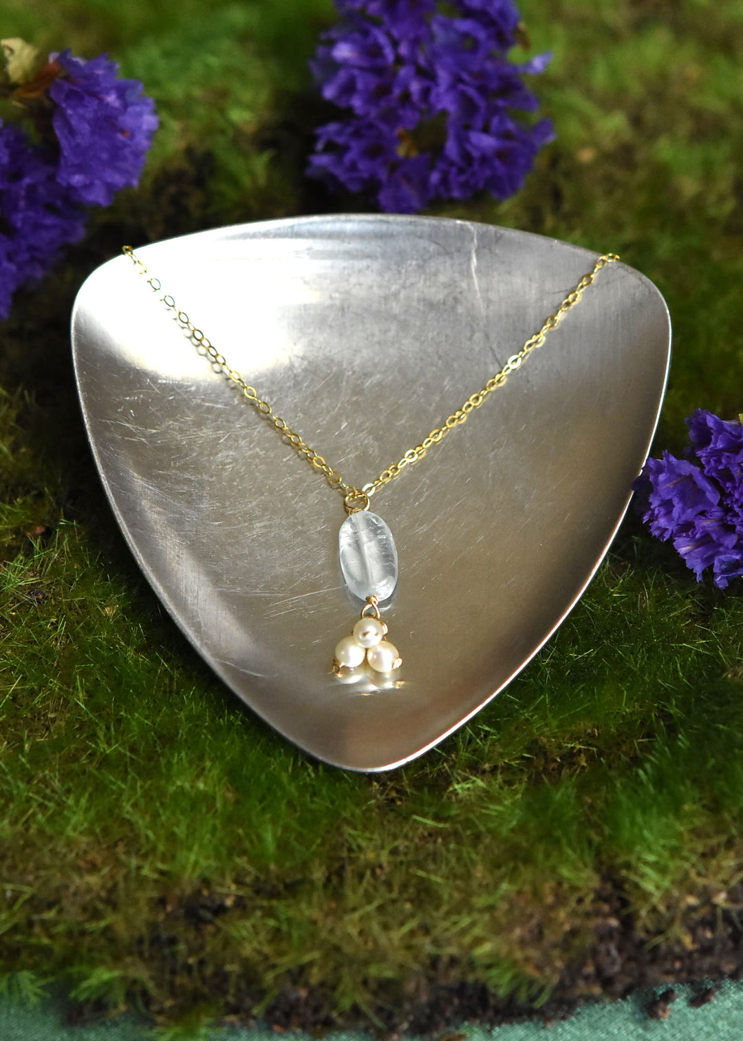 Tiny Bliss Aquamarine Necklace - Goldmakers Fine Jewelry