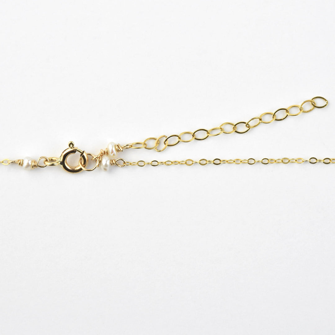 Tiny Bliss Aquamarine Necklace - Goldmakers Fine Jewelry