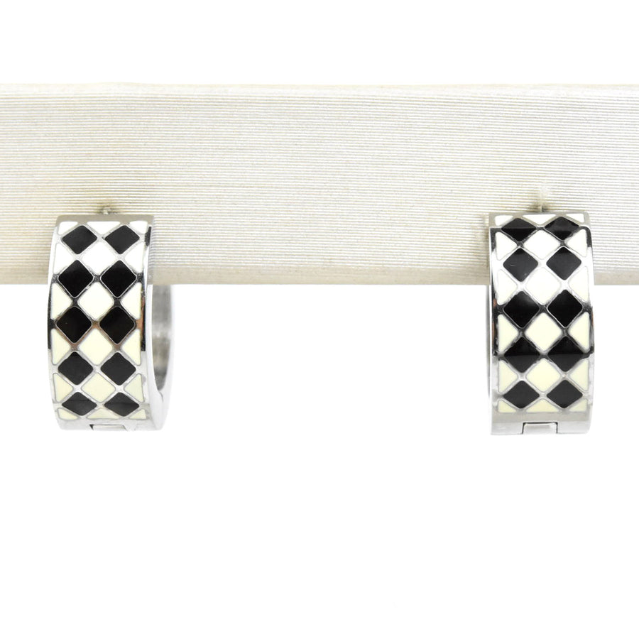 Argyle Super Chunky Huggie Hoops - Goldmakers Fine Jewelry
