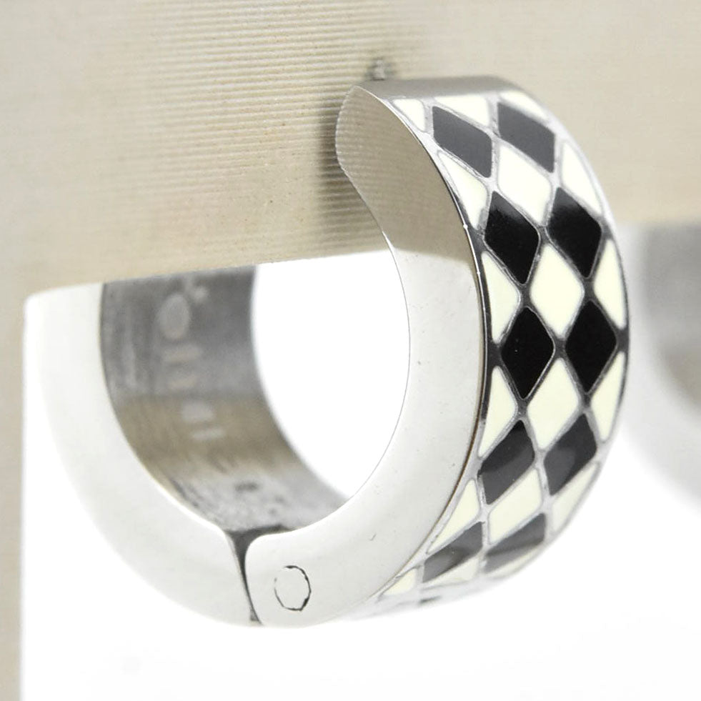 Argyle Super Chunky Huggie Hoops - Goldmakers Fine Jewelry