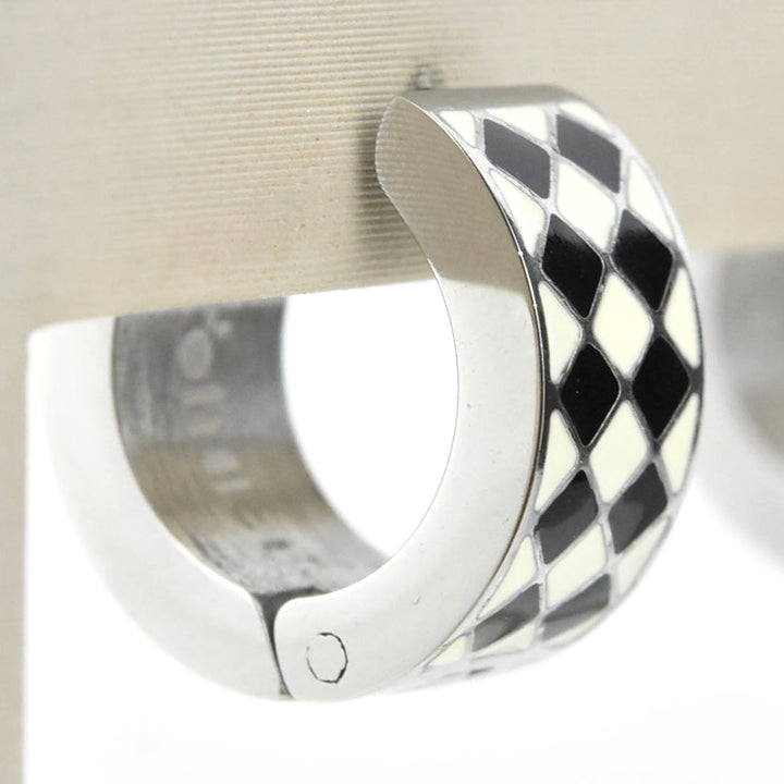 Argyle Super Chunky Huggie Hoops - Goldmakers Fine Jewelry