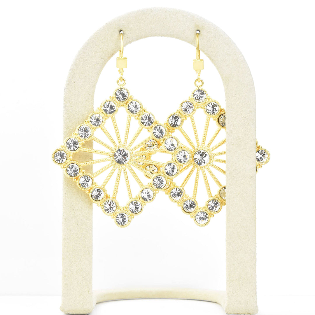 Art Deco Crystal Statement Earrings