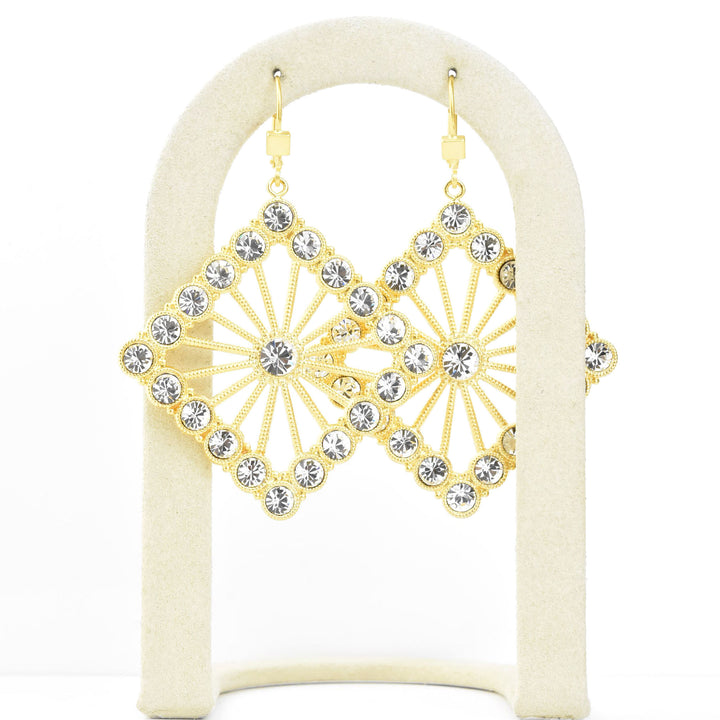 Art Deco Crystal Statement Earrings