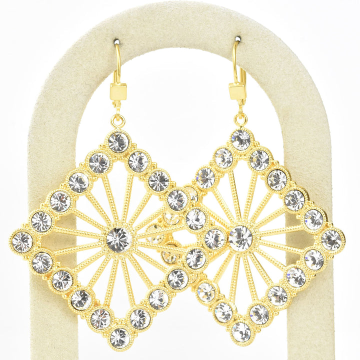 Art Deco Crystal Statement Earrings