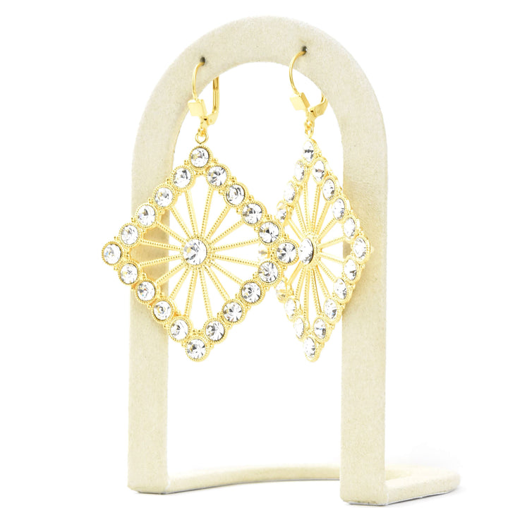 Art Deco Crystal Statement Earrings