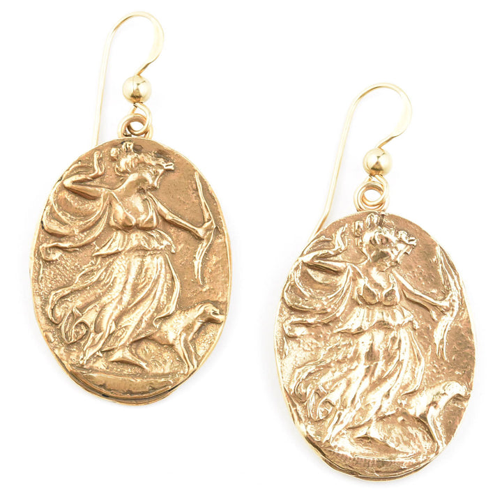 Artemis Diana Cameo Earrings