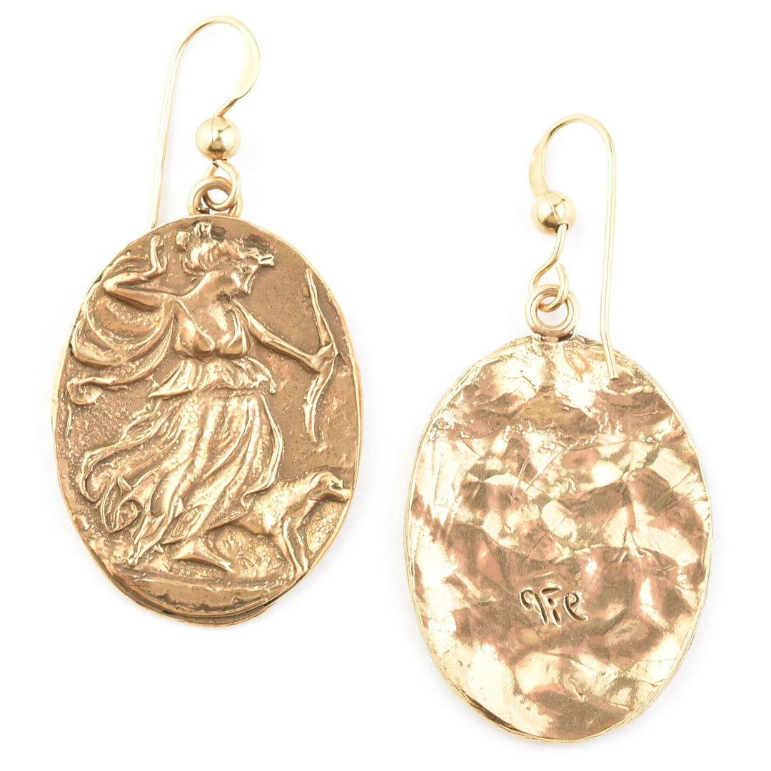 Artemis Diana Cameo Earrings