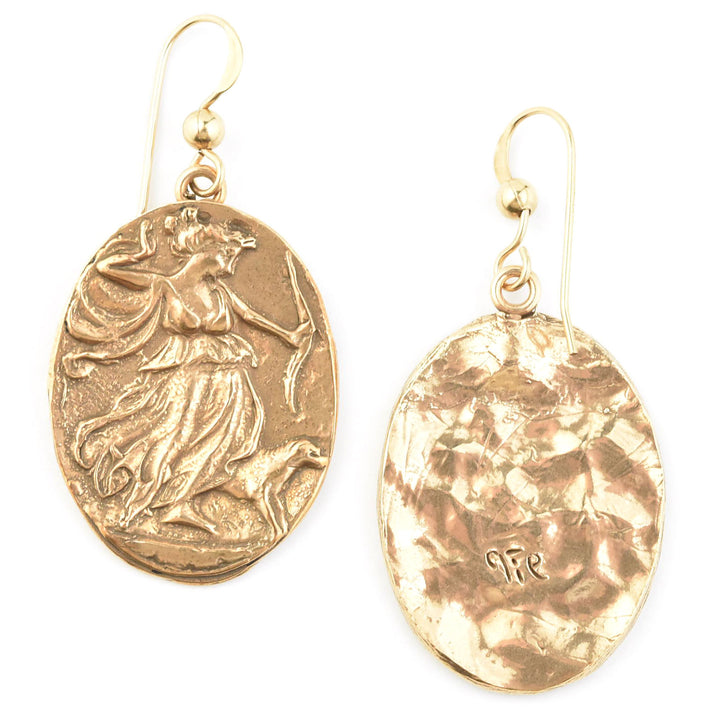 Artemis Diana Cameo Earrings