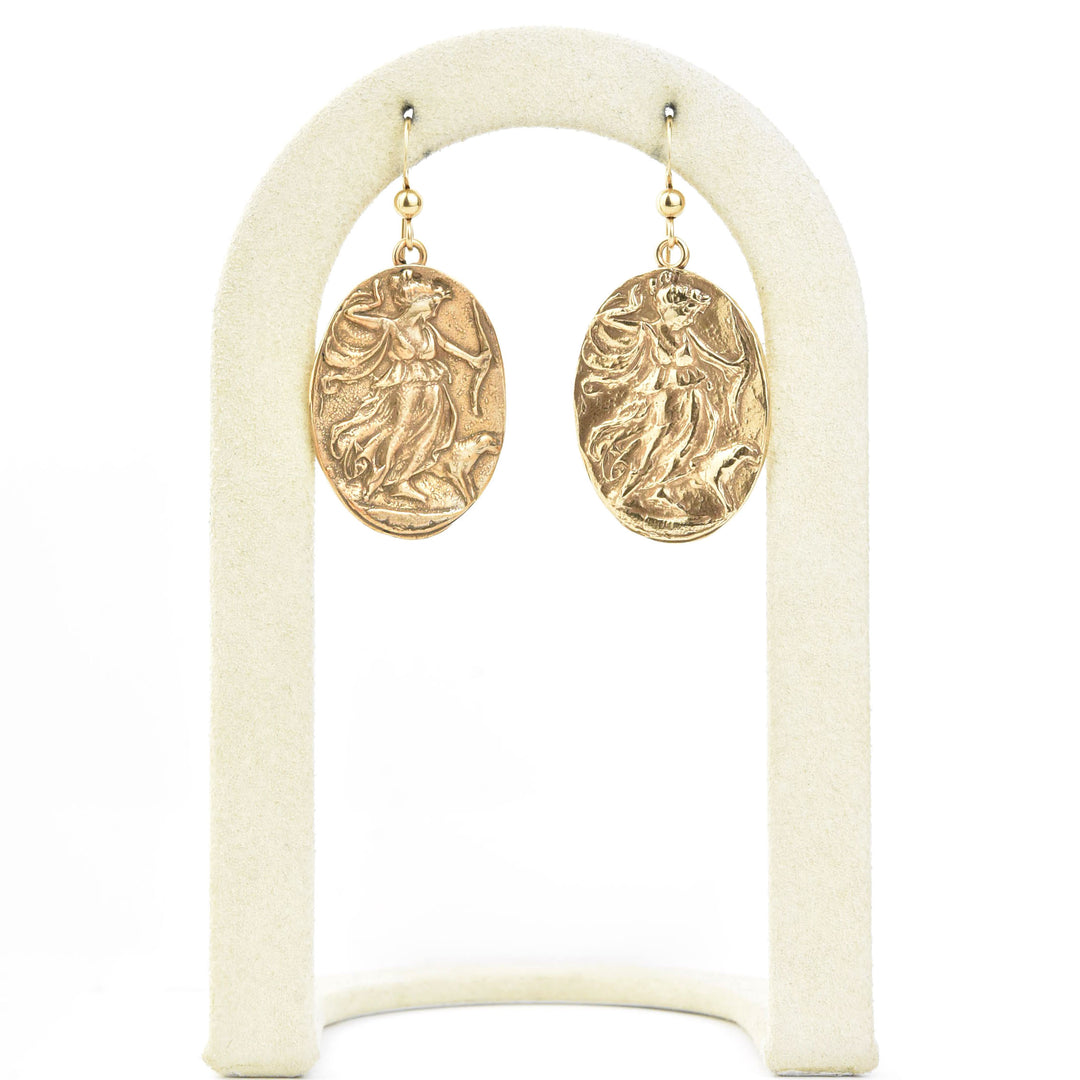 Artemis Diana Cameo Earrings