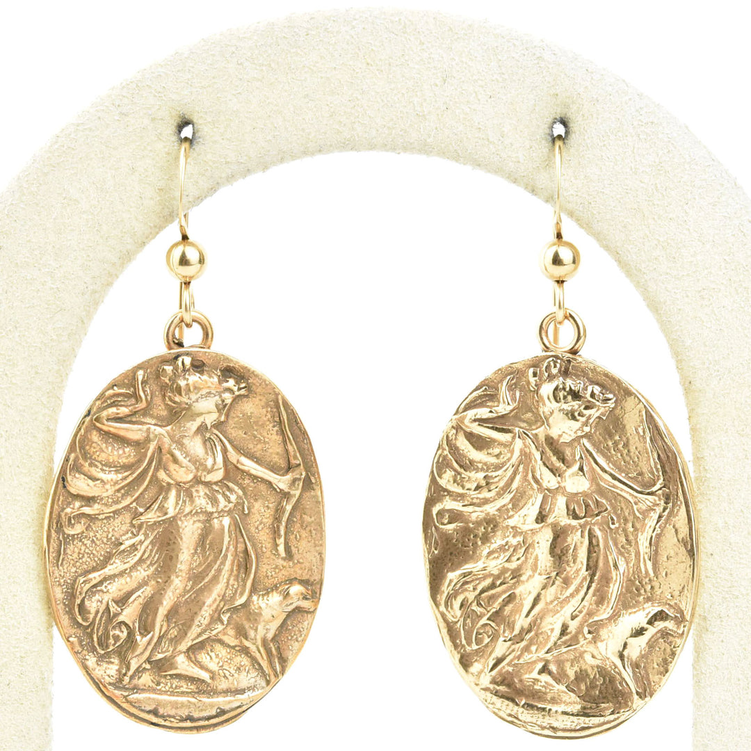 Artemis Diana Cameo Earrings