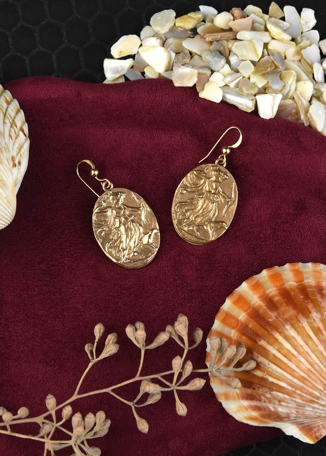 Artemis Diana Cameo Earrings