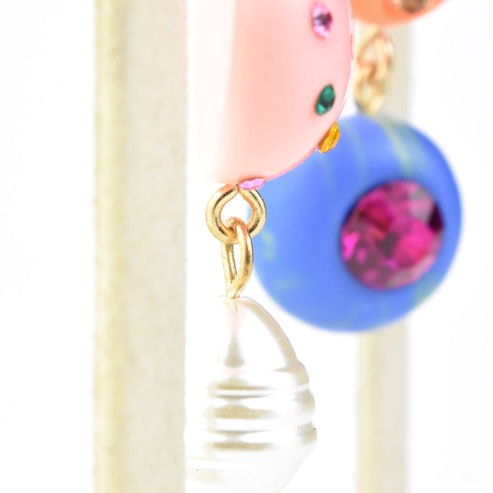 Asymmetrical Crystal Party Earrings